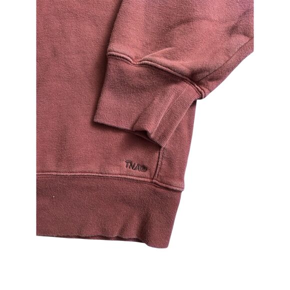 Aritzia TNA Cozy Fleece Boyfriend Crew Neck Sweatshirt Sweater - Picture 4 of 5